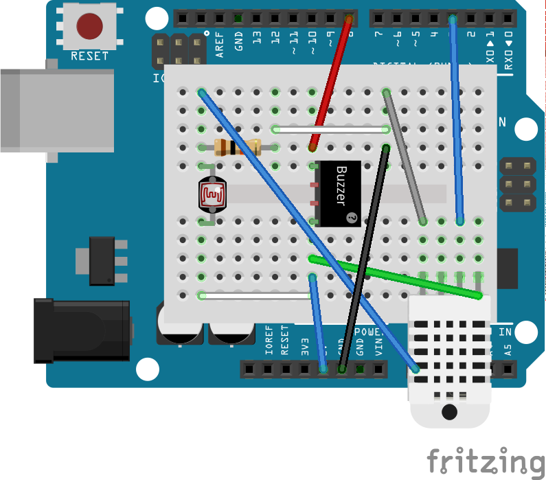 Fritzing Breadboard View